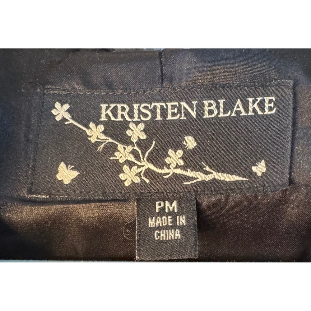 Kristen Blake Faux Fur Hooded Jacket Coat Gray Sz PM - Picture 3 of 10